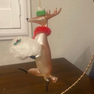 2007 Christopher Radko Reindeer Ornament Made in Italy